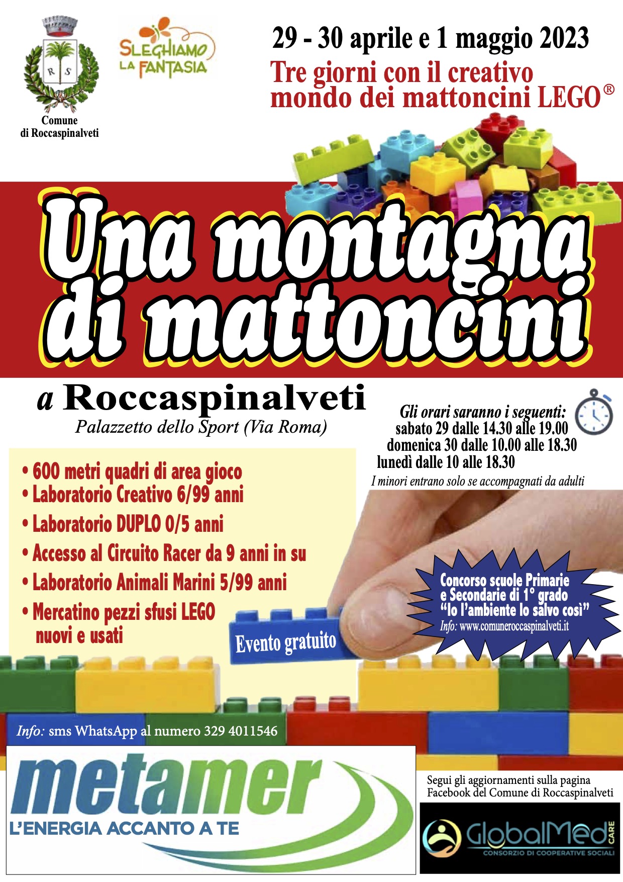 Mattoncini Lego a Roccaspinalveti - Zonalocale