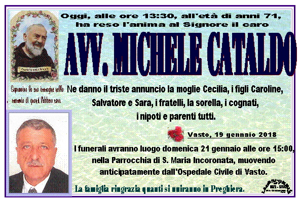 Avv. Michele Cataldo Zonalocale